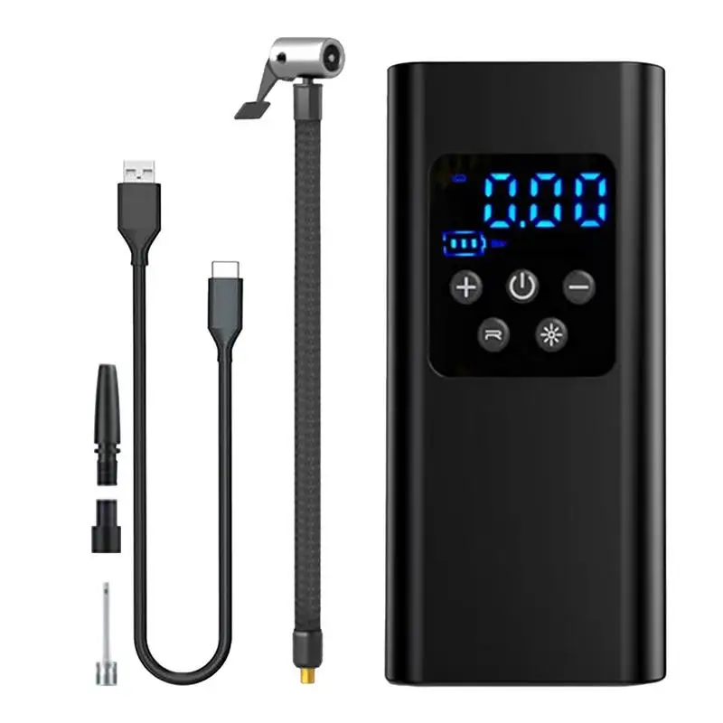 Car Tire Inflator Pump Portable Cordless Smart Air Pump With LCD Display Fast Inflation Pump For Car & Suvs Tires Accessories