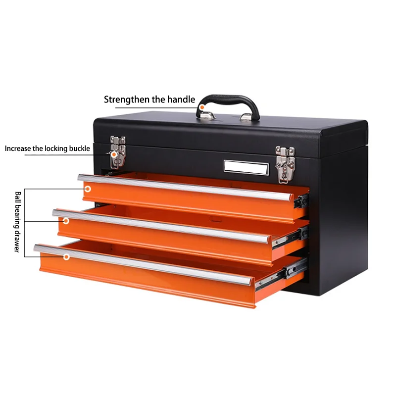 Car Tool storage Box Portable Multifunctional Suitcase Steel Screwdriver Wrench Hardware Maintenance Tool Storage Box
