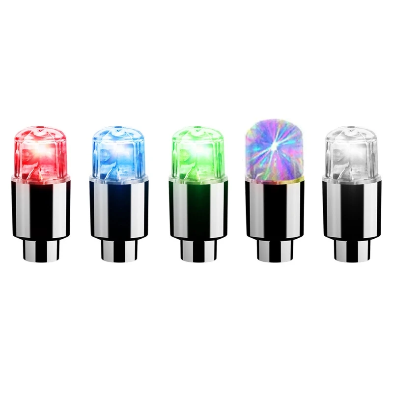 

4Pcs Tire for Valve Caps LED Bike Wheel Lights for Car Tire Wheel Assemblies Motorcycle Tyre Spoke Lights