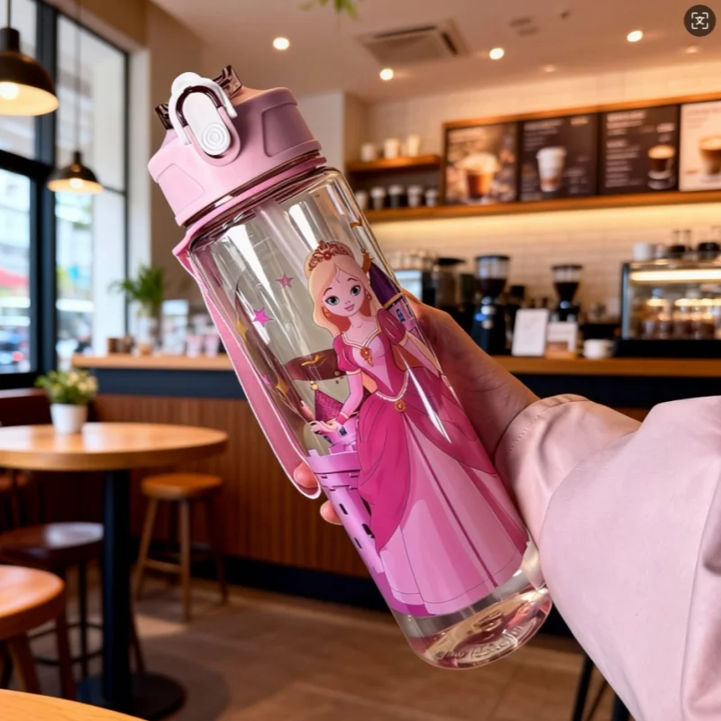 Cartoni animati Disney Topolino, Elsa la Regina delle Neve, tazze d'acqua Biancaneve; Tazze d'acqua con personaggi carini a tema Disney, infantile