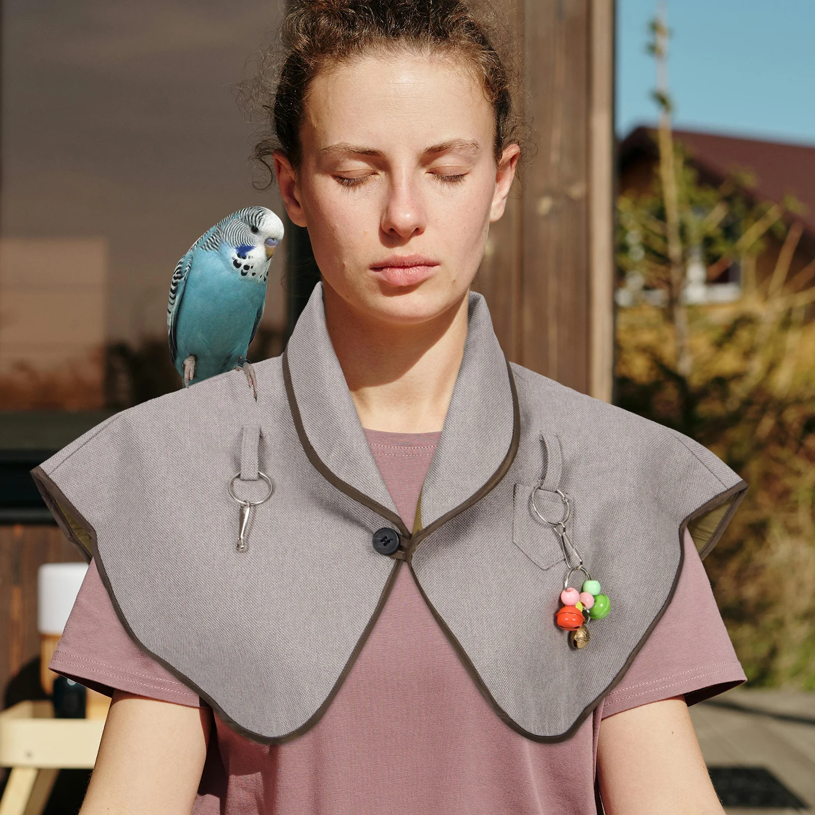 

Reusable Waterproof Shoulder Protector for Parrots Green Bird Clothes Fabric Pad Anti-scratch Pet Training Bite Proof Shawl