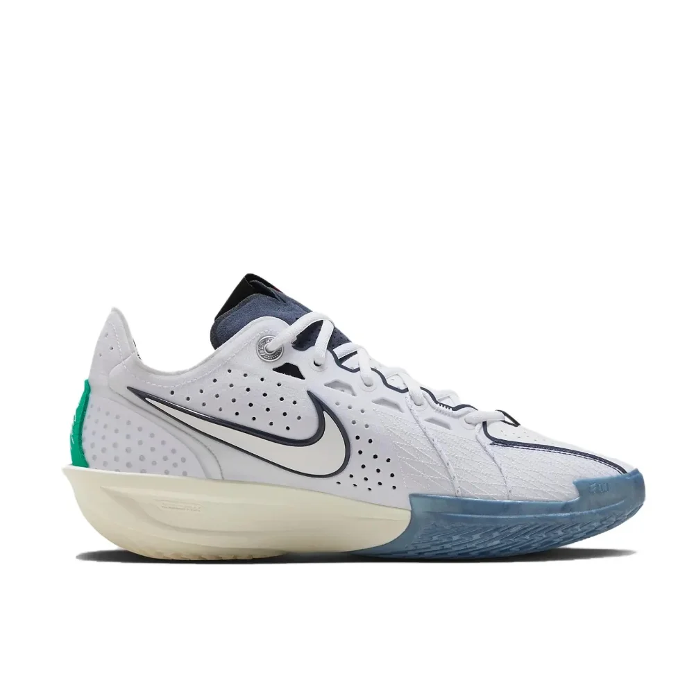 Nike Air Zoom G.T. Cut 3 Low Man sneakers Lightweight Cushioning Basketball Shoes Anti-torsion Cushioning Sneakers blue&white