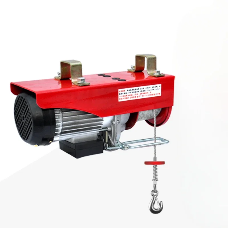 Micro Electric Hoist 220V Household Crane Hoist Small 1 ton 0.5 Ton Decoration Winch Lifting Crane