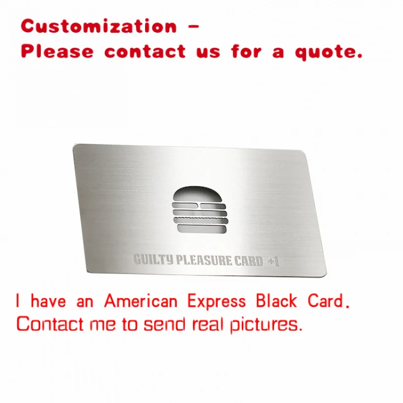 

custom.Die Cut Metal Business Card with Brush