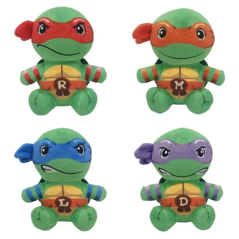 Nouveauté Tortues Ninja Mutantes Adolescentes 16CM – Jouets en Peluche Anime Mignons et Créatifs – Figurines Rembourrées – Cadeaux et Articles Décoratifs
