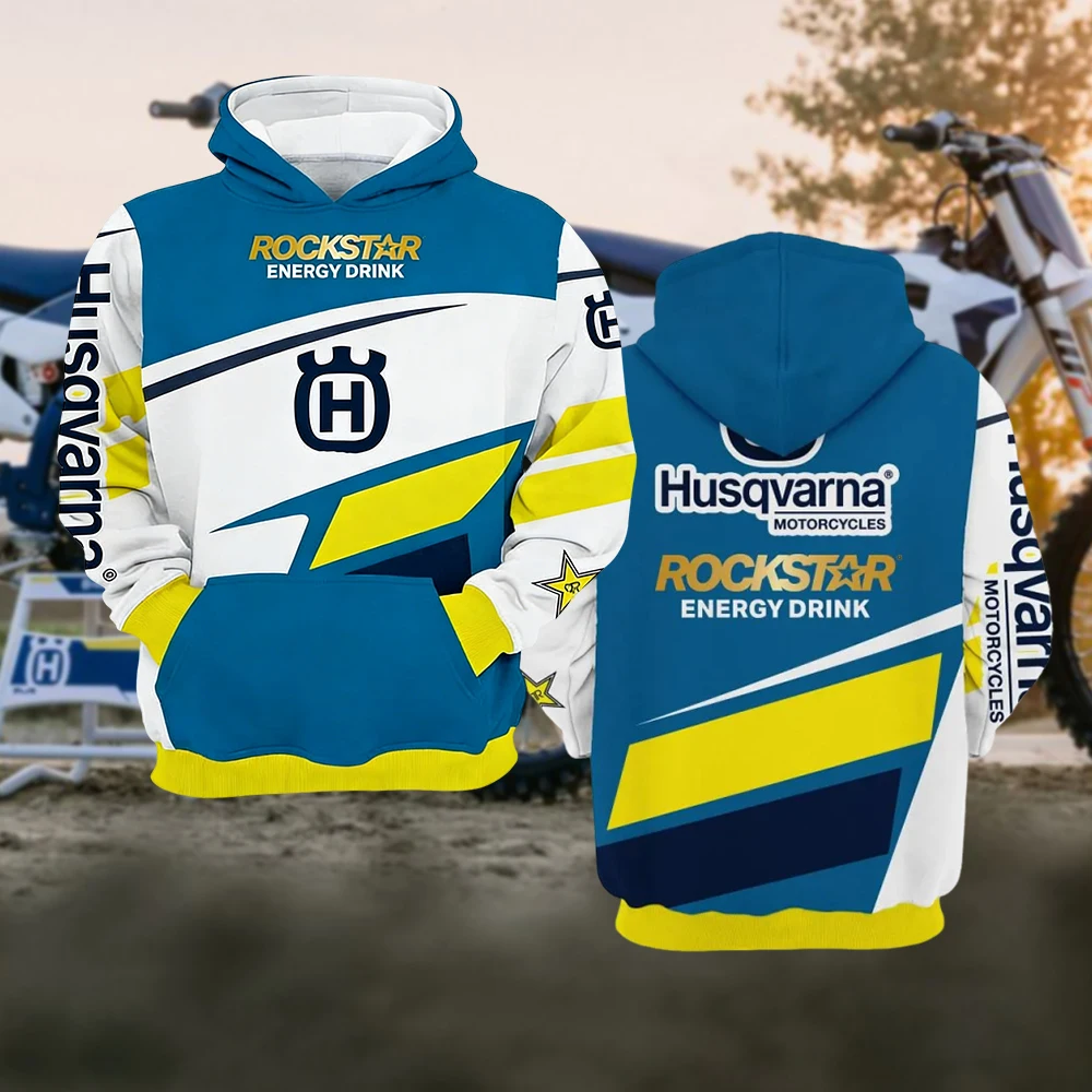 

Новая стильная толстовка Husqvarna для мотоциклистов, повседневная уличная одежда, удобная модная толстовка для езды на мотоцикле.