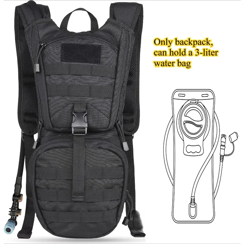 water bag backpack . Chest bag for running, cycling, and sports, compatible with 3-liter water bag (e