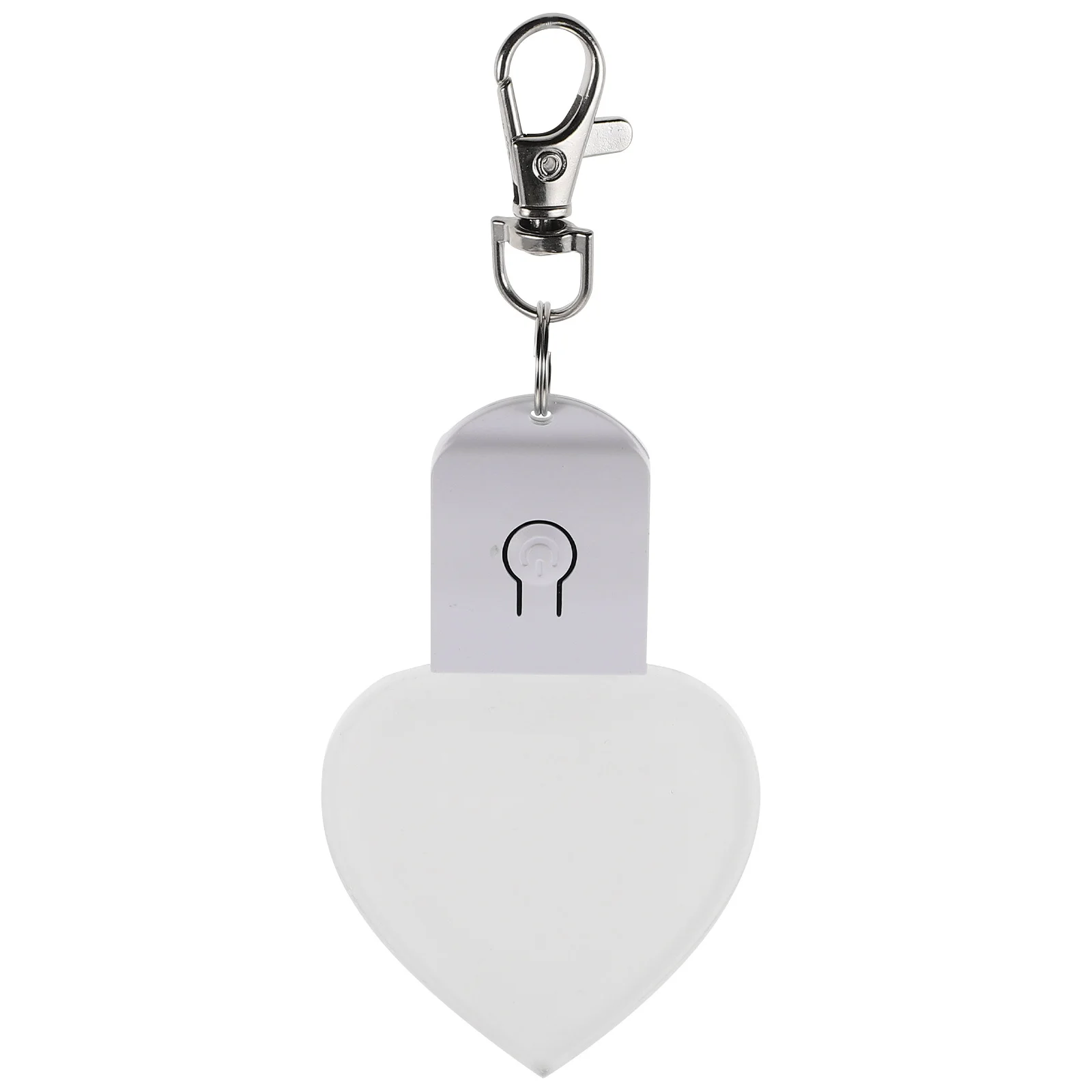 Heart Shaped Sublimation LED Acrylic Keychain Blank Colorful Glow Night Light Romantic Decor Party Ornament DIY Craft Printing