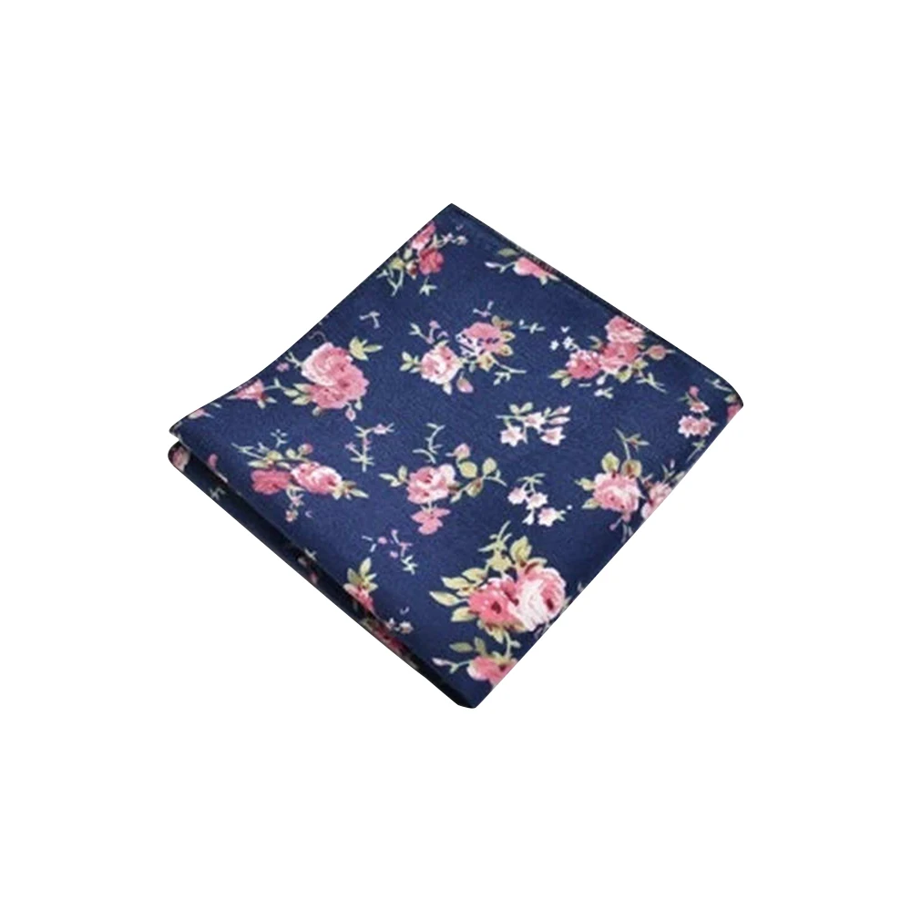 Frete grátis ikepeibao novo masculino bege flor bolso quadrado lenços paisley floral algodão hankies