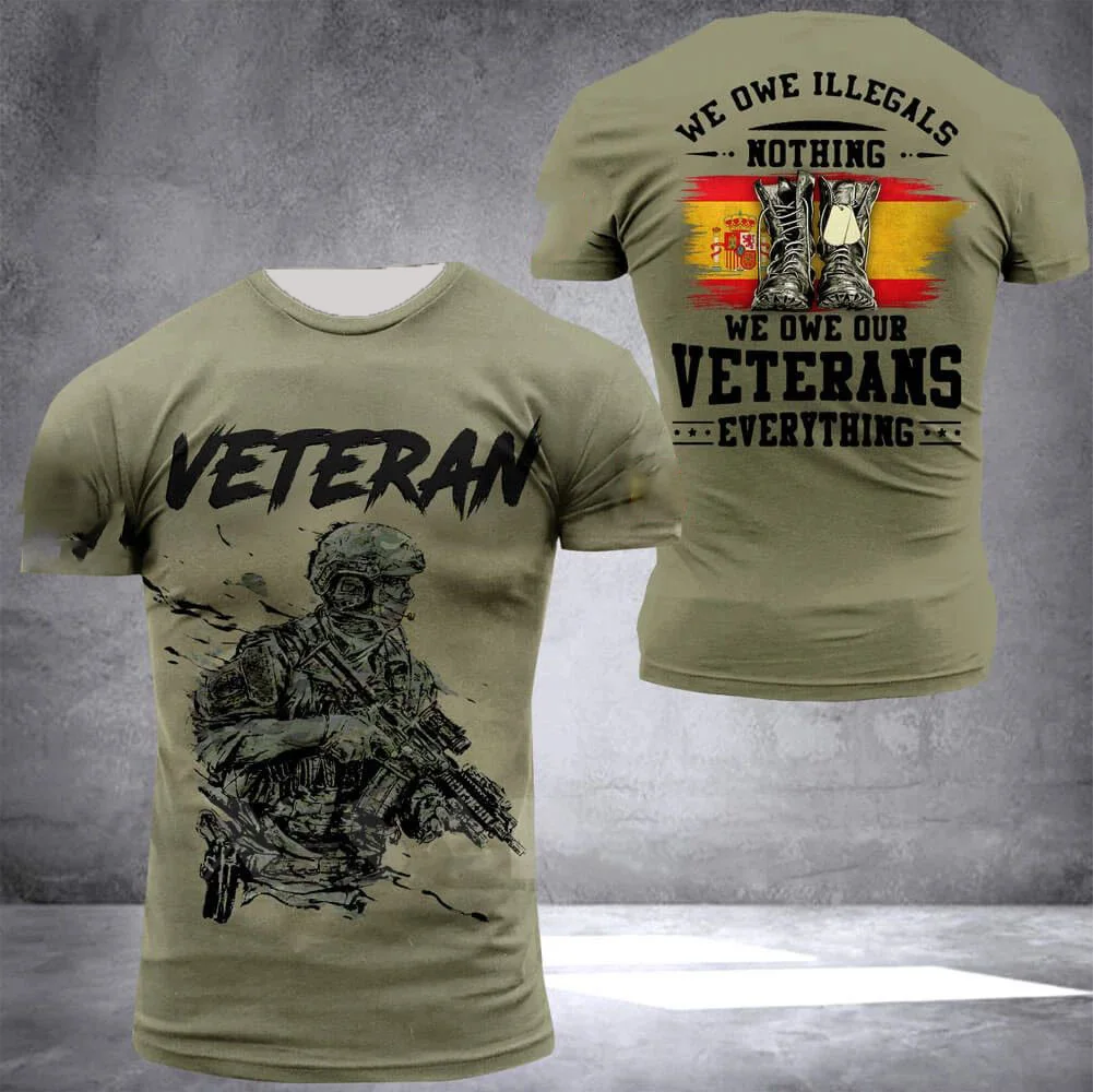 

Мужская футболка с короткими рукавами и испанским камуфляжным рисунком, дышащая и быстросохнущая рубашка, повседневные топы для охоты и тренировок на открытом воздухе