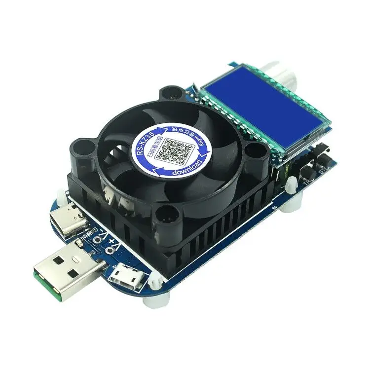 

1PCS KZ35 Constant Current Electronic Load USB Type C QC2.0/3.0 AFC FCP triggers Battery Testser Discharge Capacity meter