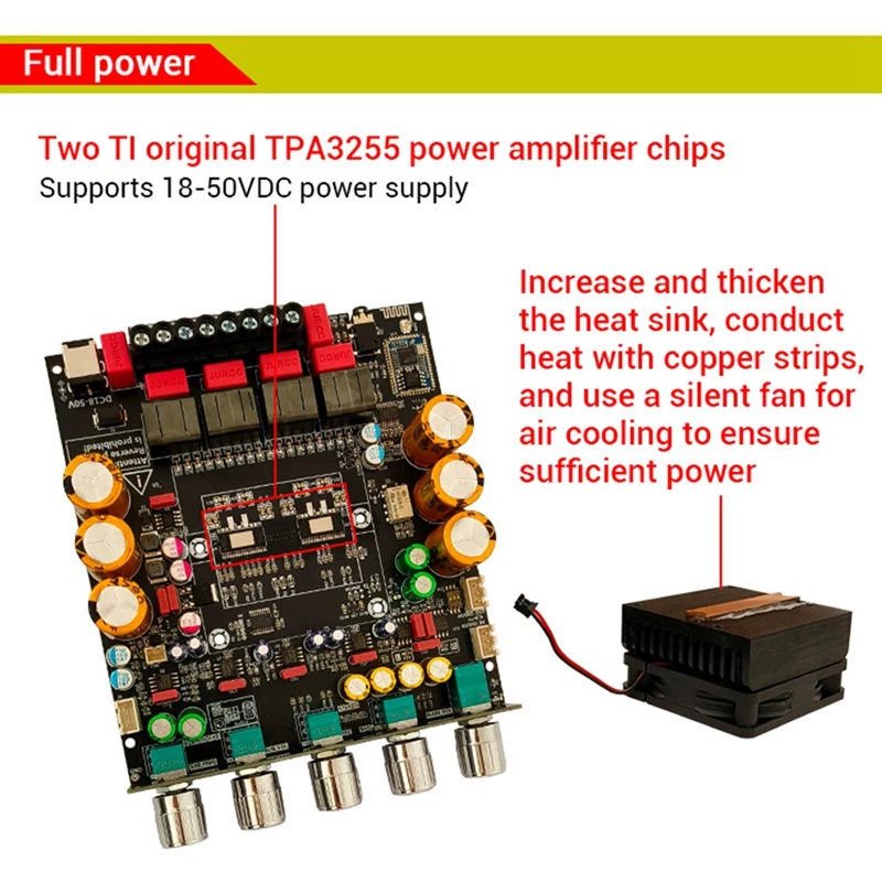 Neuer ZK-APTX3 Bluetooth-Verstärker 2.1 Kanal 3D-Surround-Sound-Subwoofer 300 W x 2 + 600 W Audio-Leistungsverstärker Audiophile