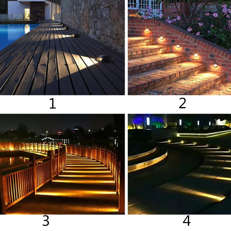 Two Four Side Ip65 LED Underground Lamp 2w 4w 8w LED Step Light Garden Lawn Yard Lighting Good Price Free Shipping