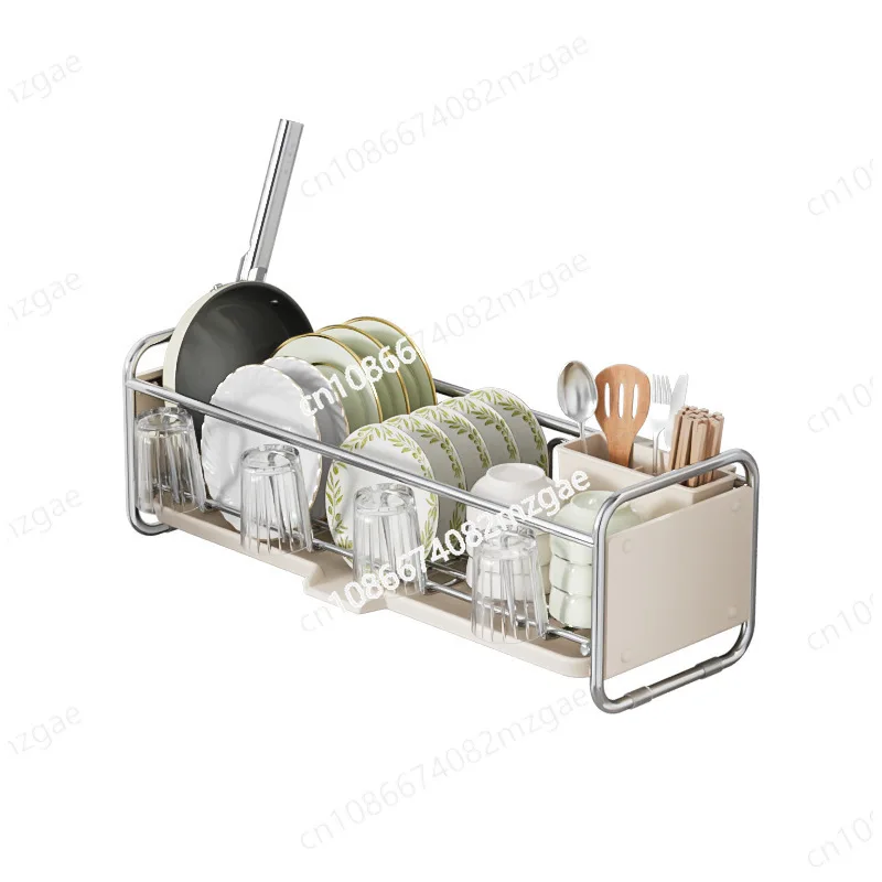 

Нержавеющая кухонная чаша, сливная полка, посуда для хранения раковины, узкая полка для чаш, сушилка посуды, многофункциональная полка