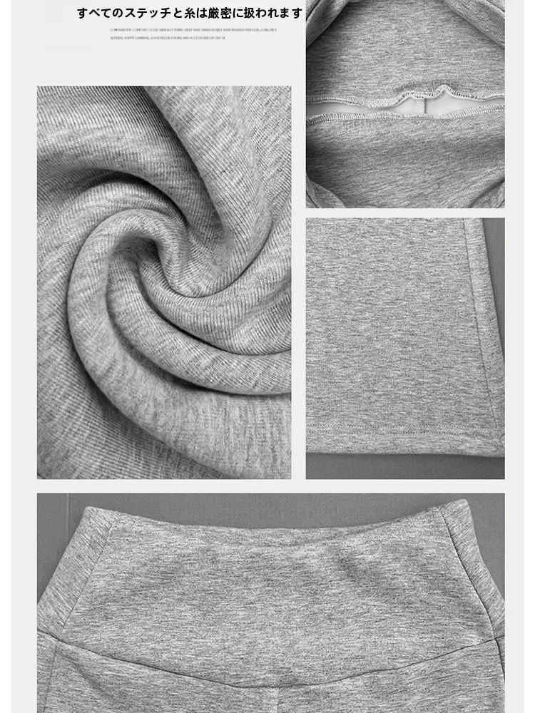 Gray Yoga Fitness Sports Pants Women's Summer Low Waist Slimming Flared Sweatpants Small Size Yoga Fitness Exercise Trousers