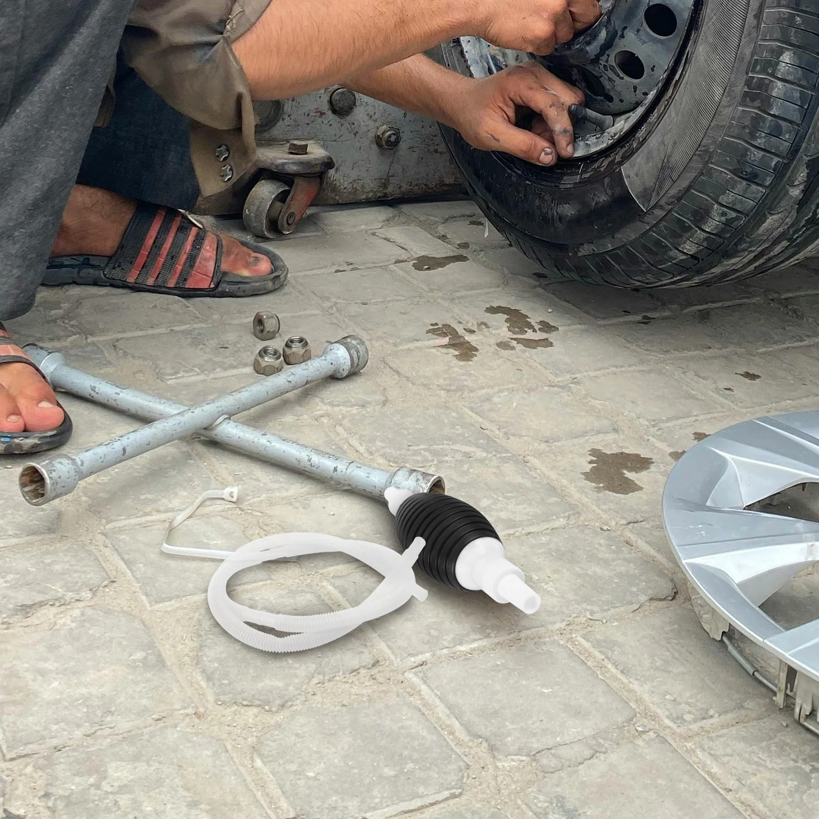 سيفون خرطوم الغاز سيفون مضخة دليل نقل السوائل ورشة عمل المرآب دائم الضروري لتقوم بها بنفسك ميكانيكي استخراج