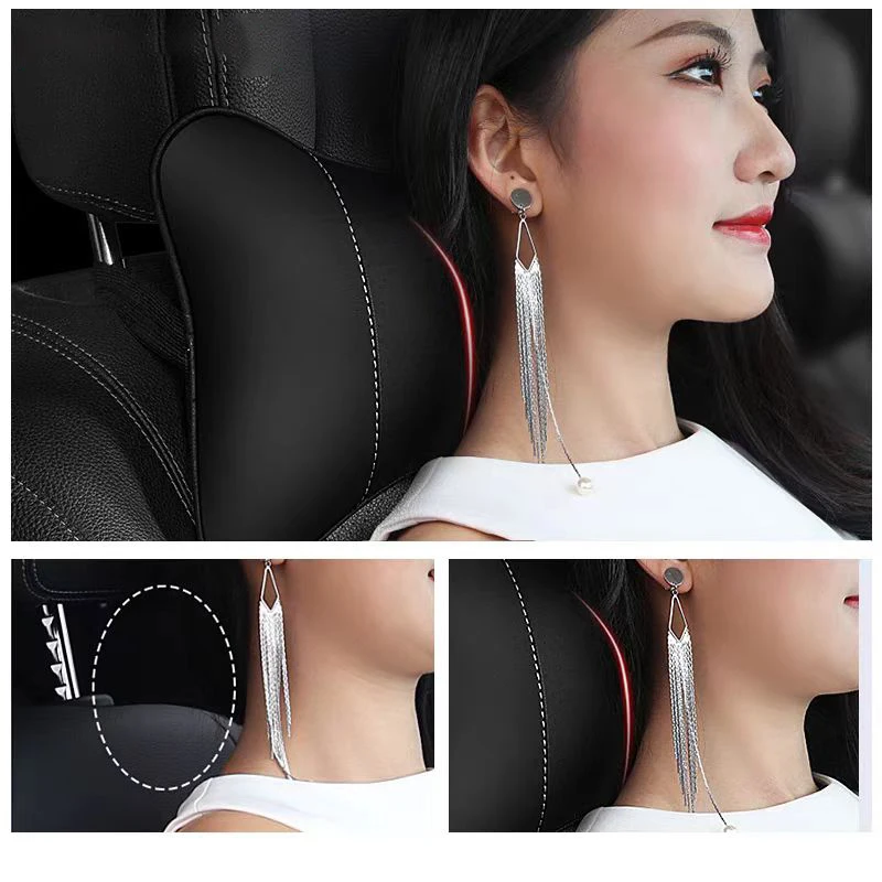 اكسسوارات السيارات مسند الرأس بالمقعد شعار السيارات وسادة الرقبة ل Volkswagen VW Polo Golf Tiguan Passat Touareg Magotan ID.3 Touran Beetle