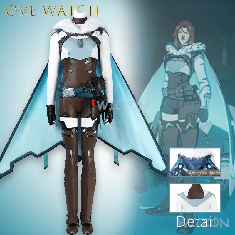 

Ove Watch Freya Freja Cosplay Costume Full Set Game Character Outfit Blizzard Fantasy Armor Cos Fashion Halloween Carnival Party