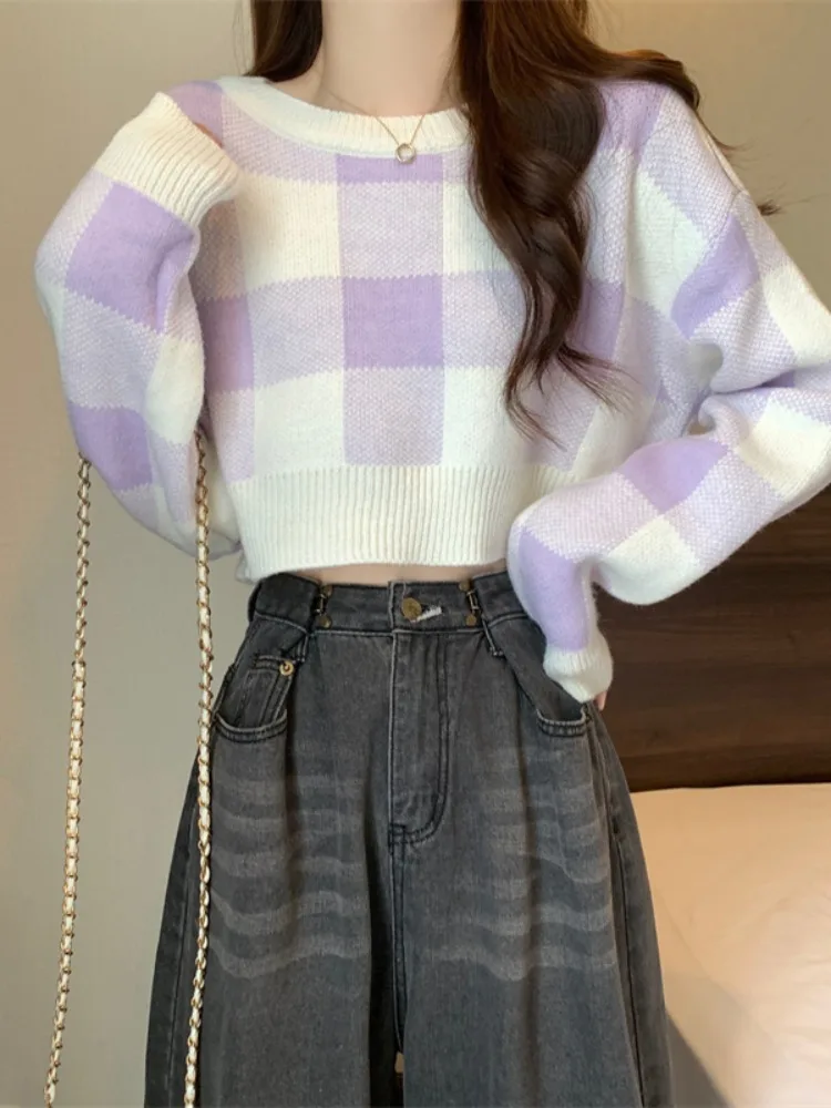 Maglione da donna ort lavorato a maglia Base irt Vita alta Abbigliamento interno Dolce Sle Vestibilità ampia Lungo Sve rotondo Ne Thiened Autunno...