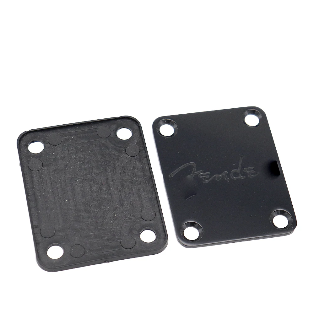 1 ชุดคอกีตาร์ไฟฟ้าพร้อมสกรูสําหรับกีตาร์ ST TL,Jazz Bass Replacement สีดํา
