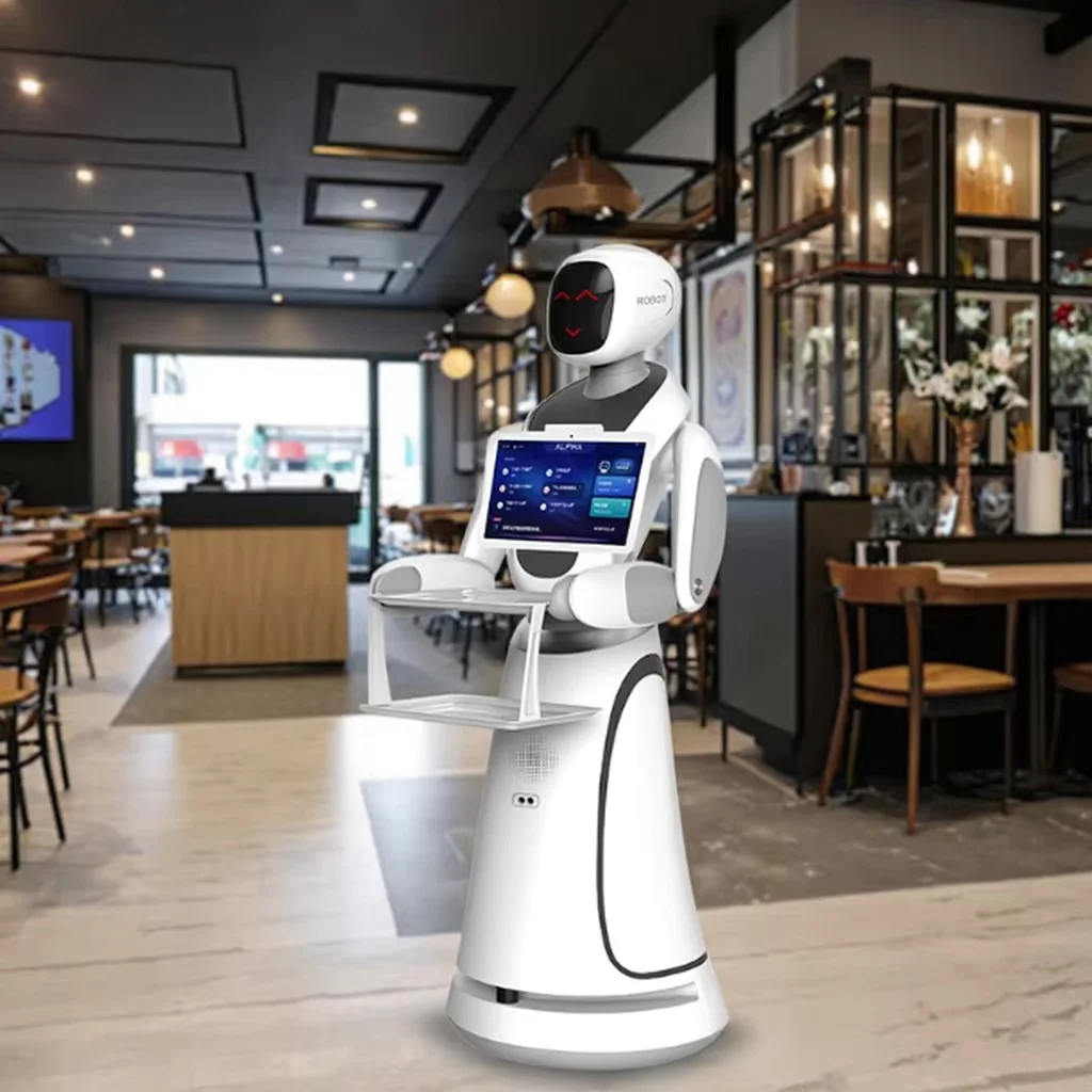 2025 Intelligent Catering Hotel Serving Food Waiter Restaurant Service Delivery Robot