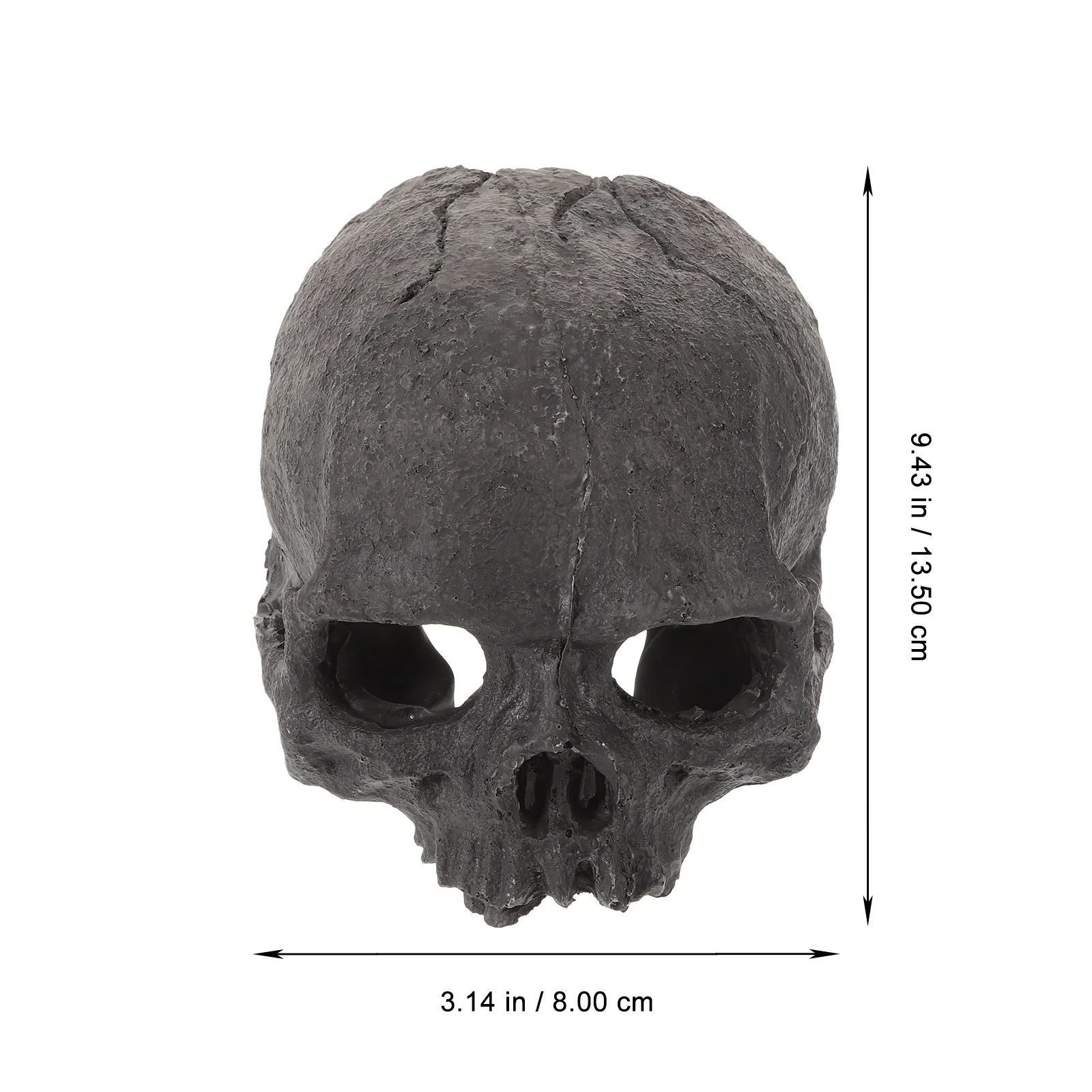 

Skull Shaped Aquarium Ornament Resin Fish Tank Hideout Cave for Tropical Fish Shrimp Reptile Habitat Saltwater Freshwater