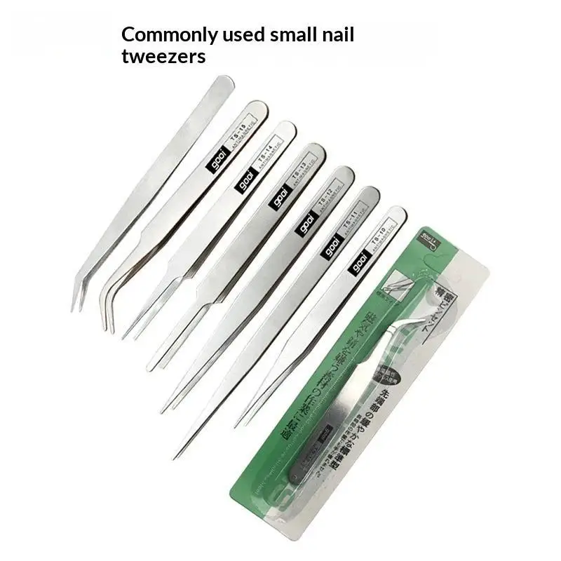 6 Pcs Anti-Magnetic Precision Tweezers Stainless Steel for Jewelry DIY Watch Repair Handicrafts
