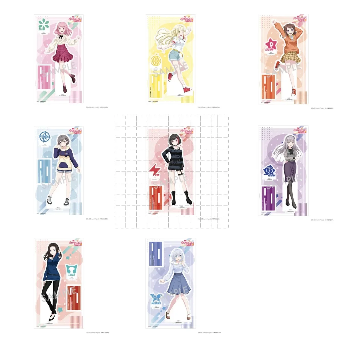 Juego Tsurumaki Kokoro Kurata Mashiro Takamatsu Tomori capa acrílico soporte muñeca Anime figura modelo Cosplay juguete para regalo