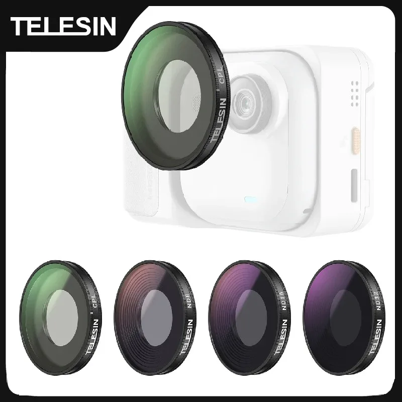 

TELESIN Filter Set CPL ND8 ND16 ND32 Filter for Insta360 Go Ulatra Quick Release Frame ND VND For Insta360 Go Ulatra Accessories