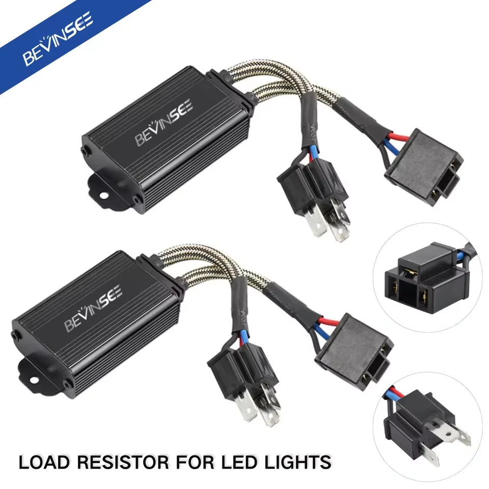 BEVINSEE50WLEDHeadlightLoadResistorH7H4H11H15H8H9H39005HB39006HB4900490079008CANBUSCarDecoderAnti-Flicker-AliExpress