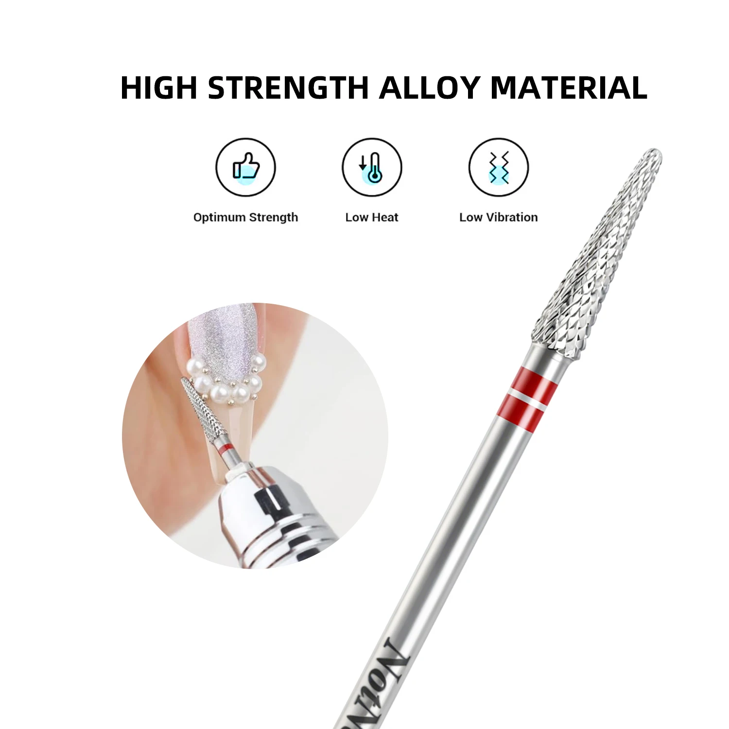 NotNoot 1pc Nail Drill Bits,- Removing cuticle Bits 3/32