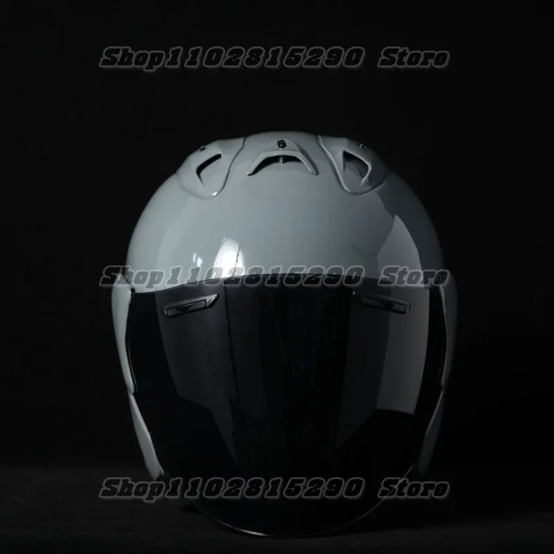 Ram3 Bright Gray Half Helmet Men and Women Motorcycle Off-Road Summer Helmet Downhill Racing Mountain Cross Casco Capacete