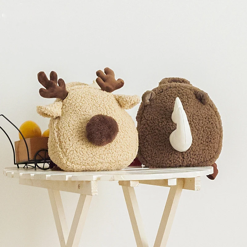 

Hot Rabbit Plush Backpack Cute Cartoon Tiger Rhino Elephant Schoolbag Daypack Kawaii Student Women Kid Girl Friend Festival Gift