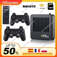 G11 Pro Game Box 4K HD TV Game Stick Video Game Console 128G Built in 40000+ Retro Games 2.4G Wireless Gamepad For Kids Gifts