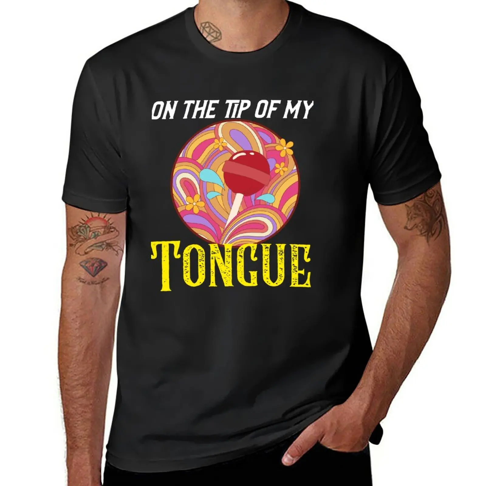 

New Kawaii, Japanese inspired, Kawaii funny design, On the tip of my tongue T-Shirt tops fruit of the loom mens t shirts