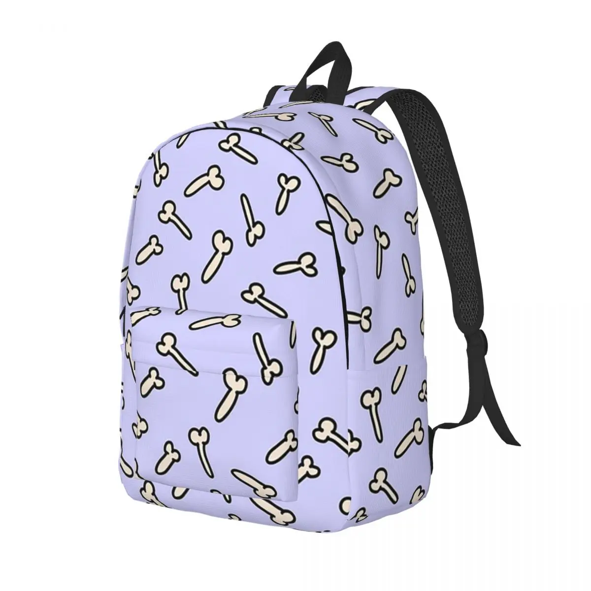 Thin Penis Doodle Pattern Backpack Daypack Large Capacity Kids BookBag School Bag Shoulder Bags for Men Women