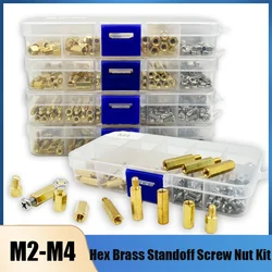 Brass Standoff Kit Hex Column Spacer Screw Nut Motherboard Standoff Spacer Nut Male Female of PCB Circuit Board M2 M2.5 M3 M3 M4