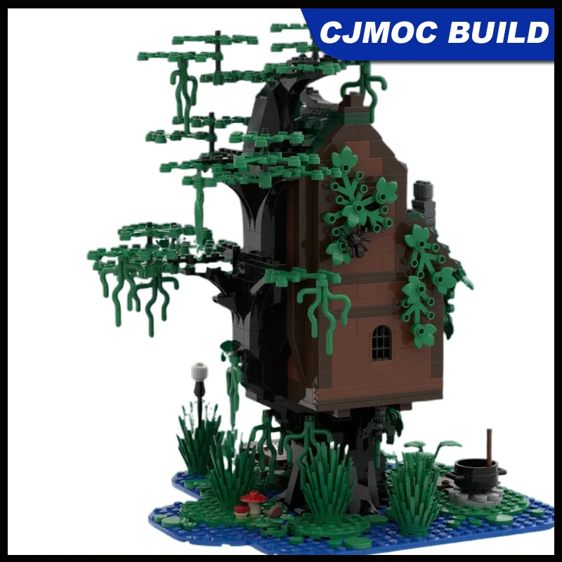 

830pcs Moc Building Blocks Medieval Architecture Model Witch Swamp House Technology Module Building Blocks Toys Set MOC-216099