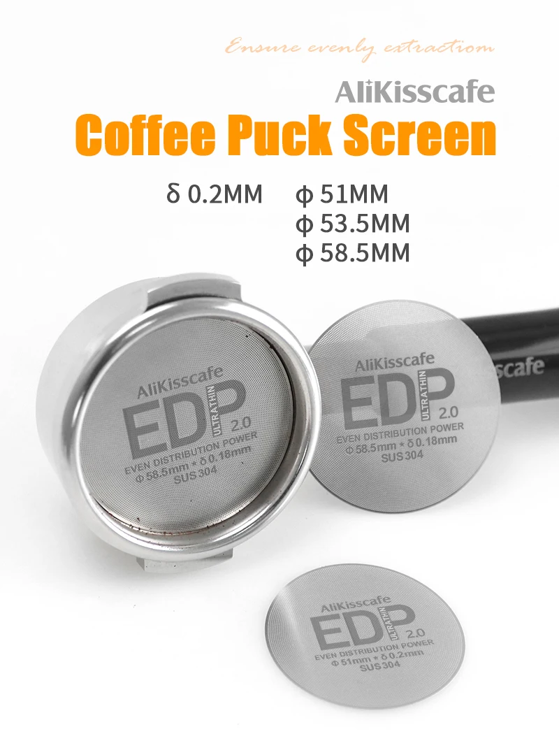 AliKisscafe Espresso Puck Bildschirm 0,2mm Magnetische Entferner Kit 51mm 54mm 58mm Für Delonghi Breville Kaffee zubehör Barista Werkzeug – Detail 1