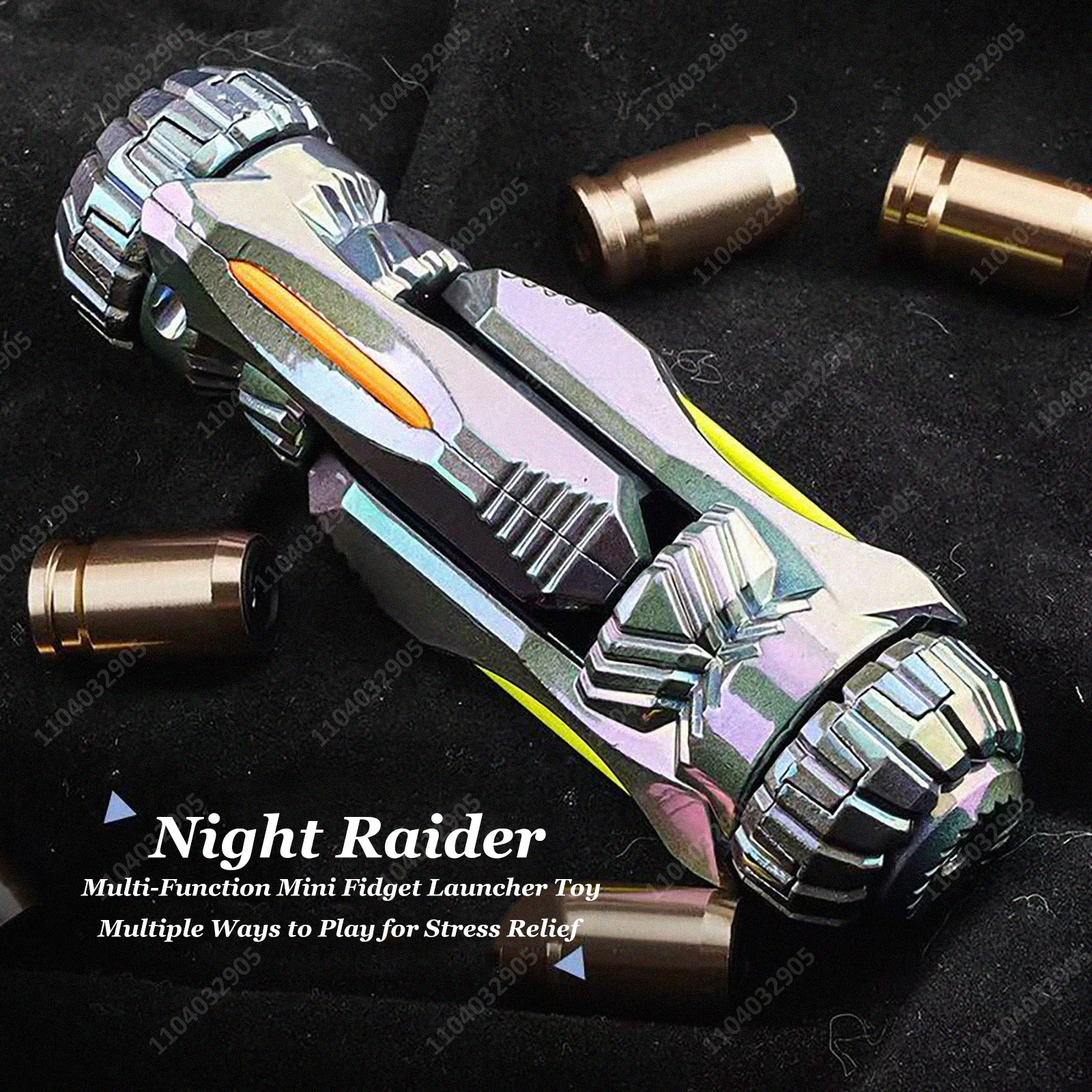 EDC Fidget Slider Alloy One-Button Shell Ejection Fidget Toys Spinner Anti Stress Funny Novelty Toys for Kids & Adults Boy Gifts