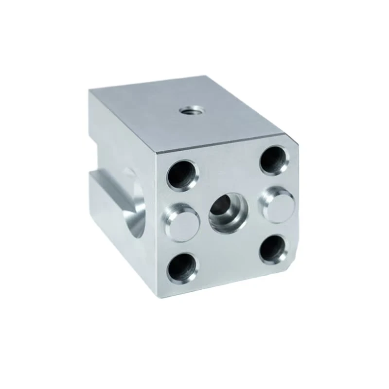 CNC Machined Aluminum Alloy Precision Porous Valve Block Hydraulic System Valve Block Industrial Porous Connection Block