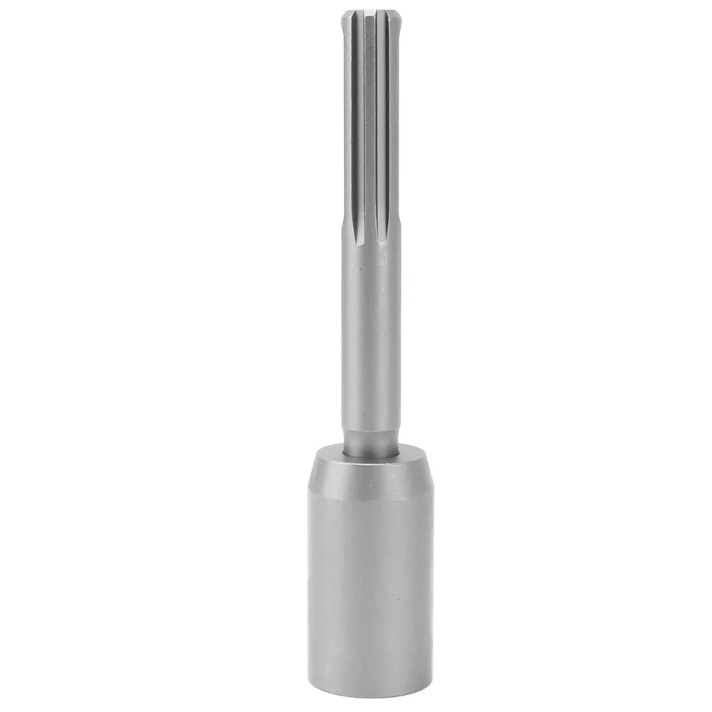 Durable Metal Post Driver Silver Easy Installion Post Pounder Heavy Duty 5 Pits Shank Ground Rod Driver for SDS MAX