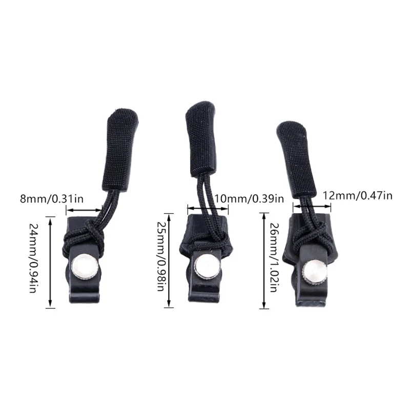 Universal Detachable Metal Zipper Slider Puller Detachable Instant Repair Kit DIY Replacement Lever Locks For Clothing Luggage image 6