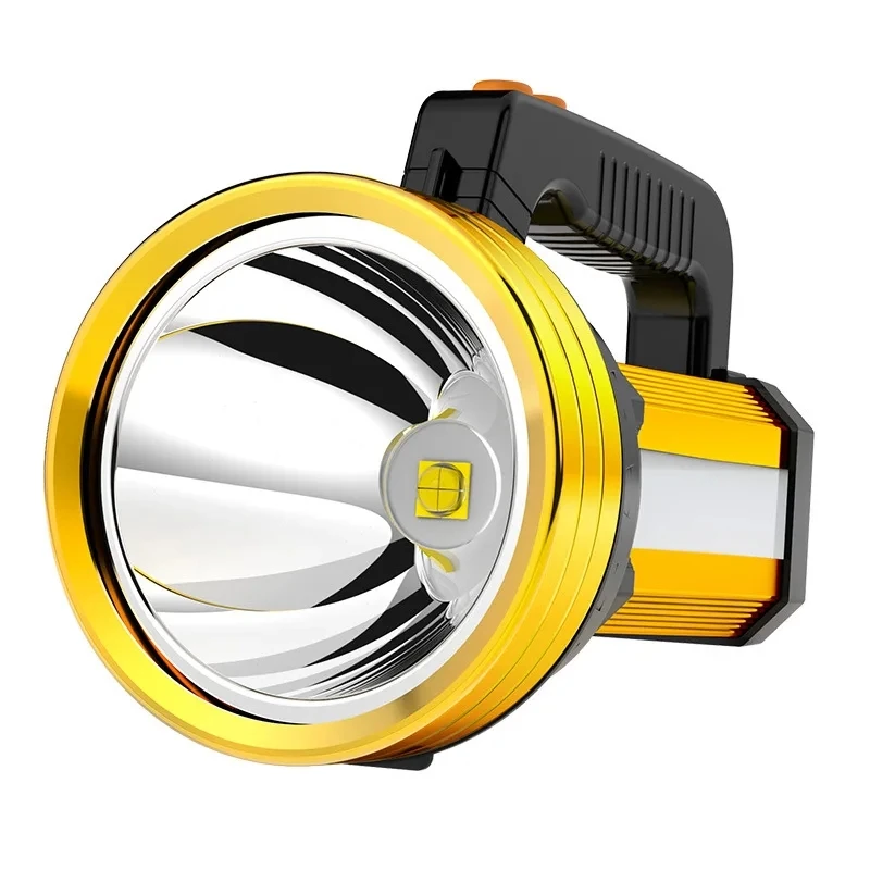 Long Range Rechargeable Outdoor Multifunction LED Searchlight Handheld Flashlight With COB Lantern for Camping