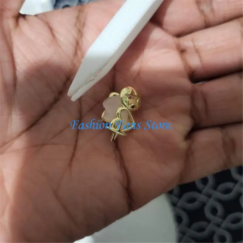 Hollow Heart Teeth Jewelry Caps For Women Men Allergy Resistant Lightweight 3g Design Vintage Accessories