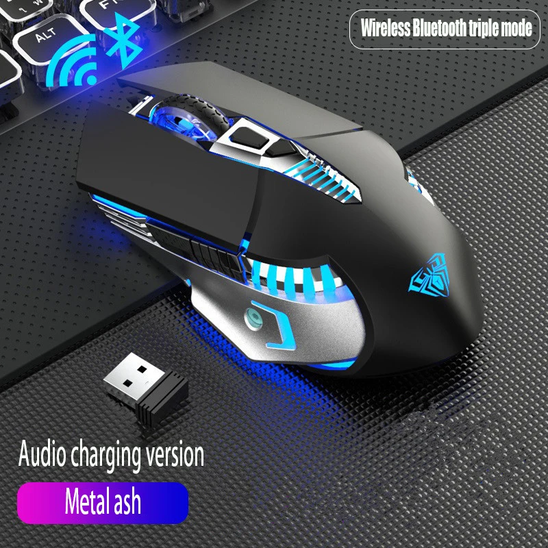 SC200 Bluetooth Dual Mode Mouse Rechargeable Silent Laptop Desktop Computer Game Office Home