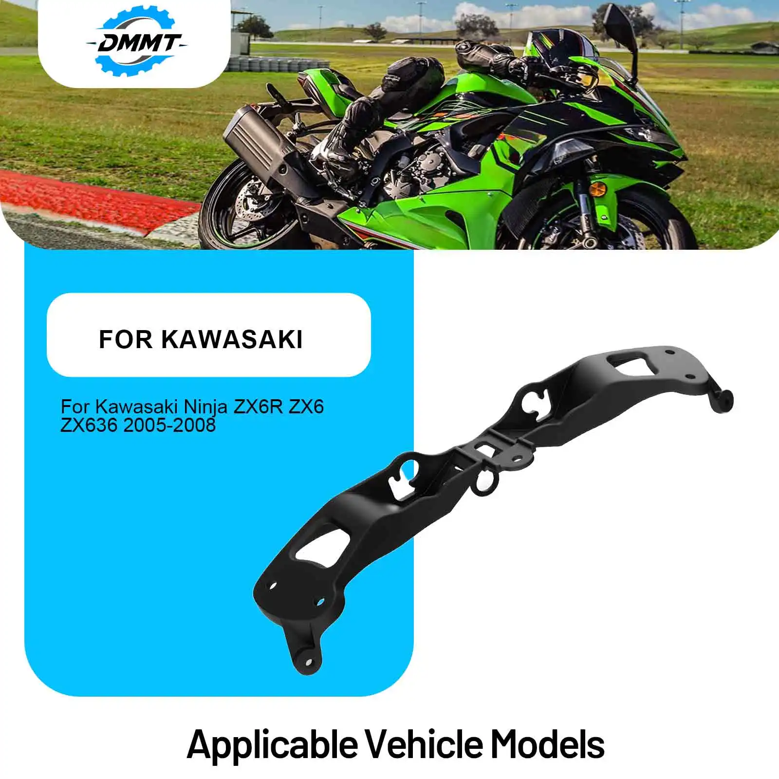 

Motorcycle headlight bracket For Kawasaki Ninja ZX6R ZX6 ZX636 2005-2008 motorcycle headlight fairing bracket fixed bracket