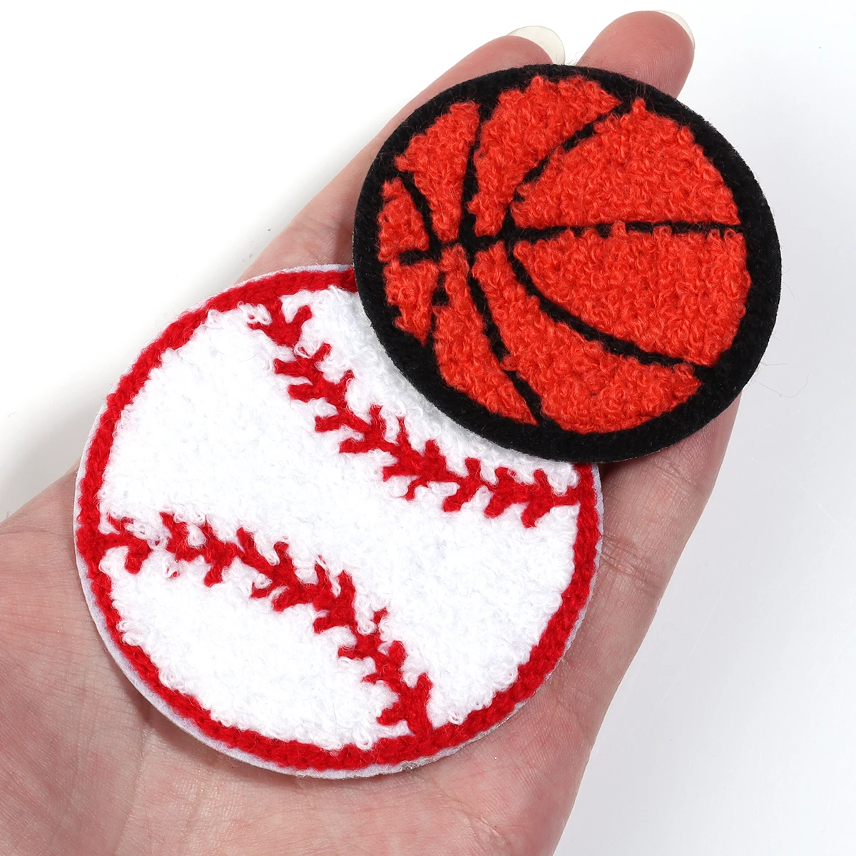 4Pcs/Lot Sports Style Ball Towel Embroidered Fabric Patch Embroidered Stickers Clothing Name Diy Craft Accessories