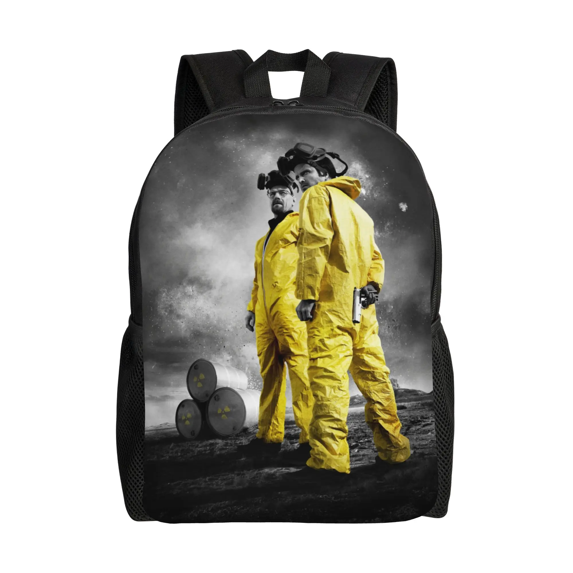 

Breaking Drugs Bad Crime Thriller Classical Backpack Sports Work Walter White Jesse Daypack for Men Women College Shoulder Bag