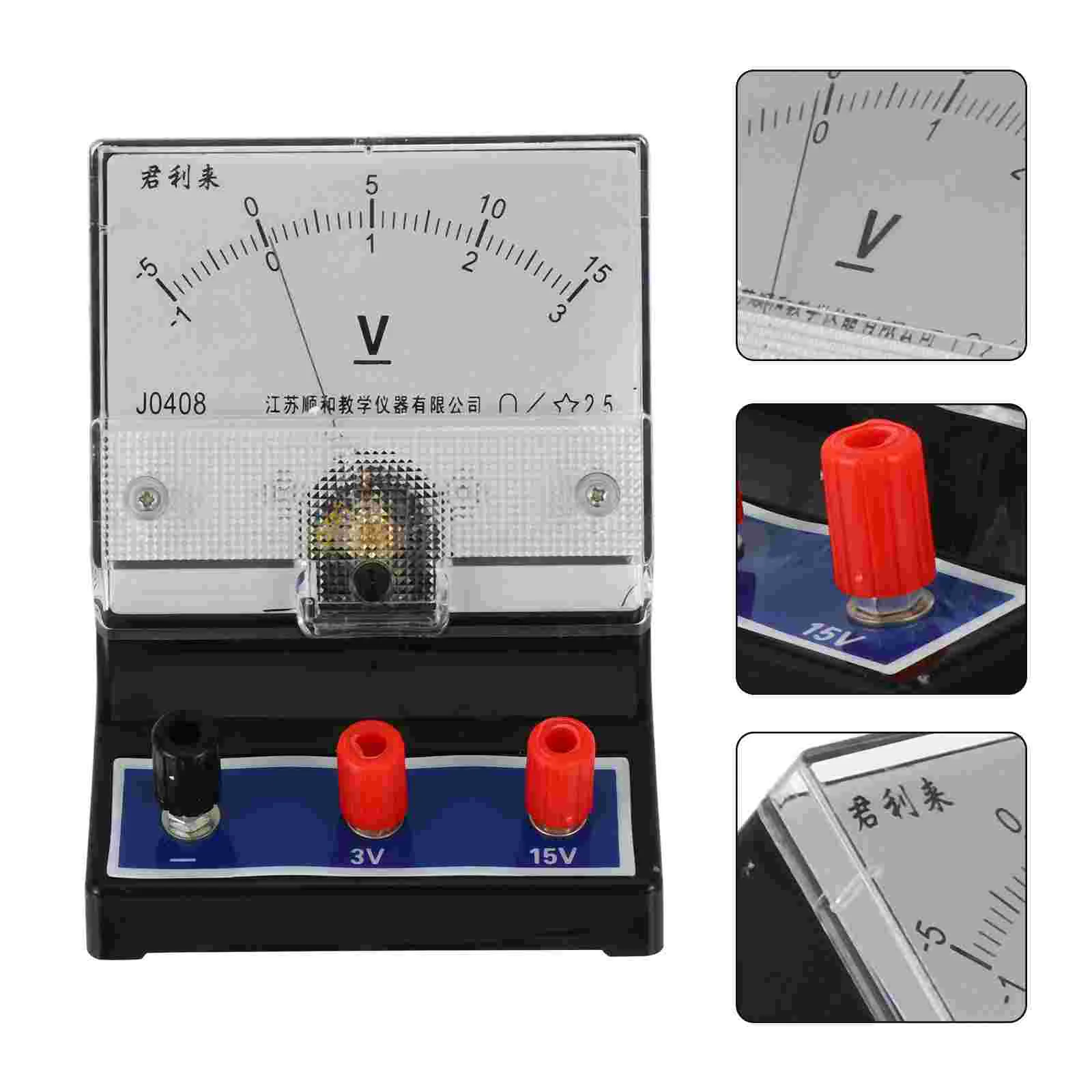 

DC Voltmeter Simple Voltage Gauge Analogue Panel Physics Teaching Instrument Apparatus Student